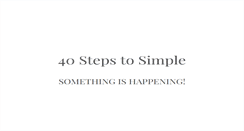 Desktop Screenshot of 40stepstosimple.com